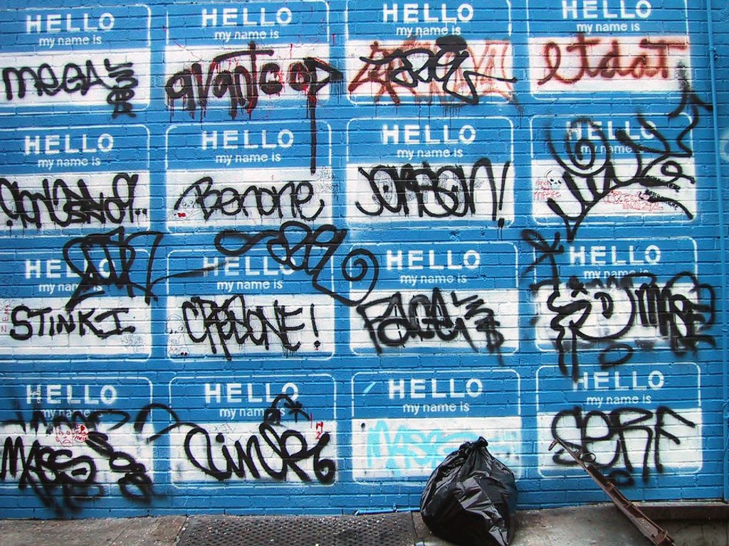 hello my name is | an old mural which was always one of my f… | joujoubee |  Flickr