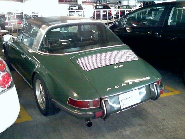 Porsche 911S Targa green, 1960s,