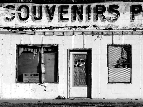 door bw white black abandoned window shop rural lost souvenirs store closed decay forgotten roadside tmwyt flickrchallengegroup thechallengefactory