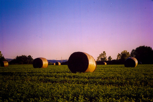 sunset italy panorama wheat country umbria rubikluk