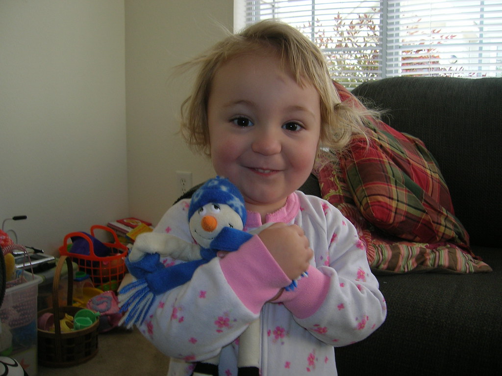 Charlotte and snowman | Charlotte Kime | Flickr