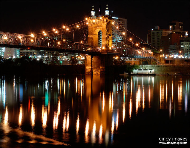 Roebling Bridge at Night