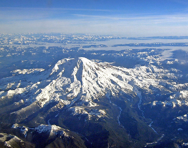 Mount Rainier from the Sky