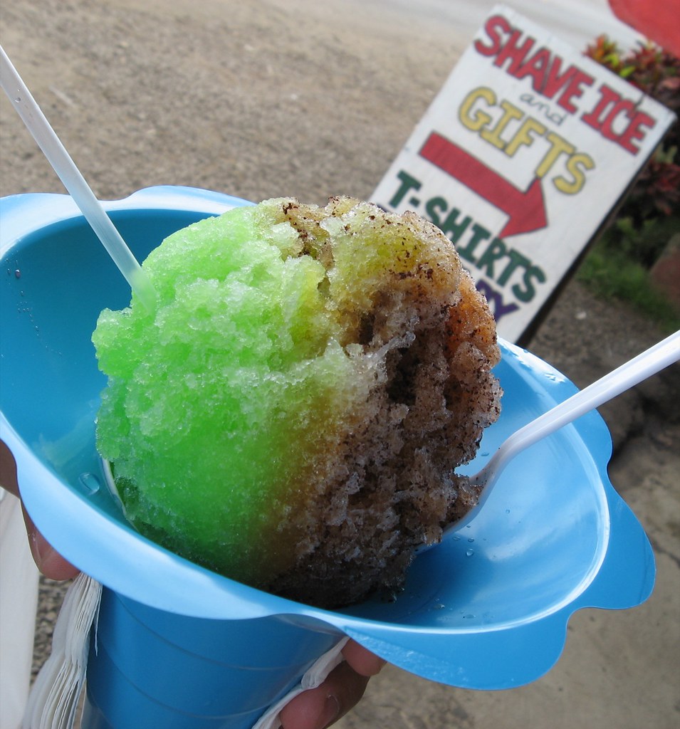 Aoki's Lychee and Melona Shave Ice