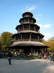 Englischer Garten - Chinesischer Turm (China Tower) with beer garden