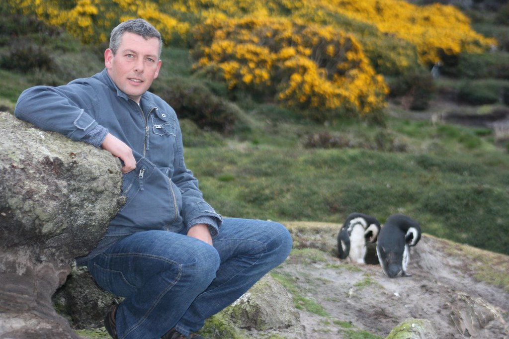 Ali Beaton and the penguins | Donald Morrison | Flickr