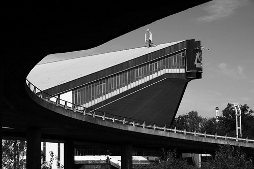 bridge bw white black building sports sport architecture hall blackwhite interesting view czech perspective czechrepublic frýdekmístek frydekmistek frydek mistek