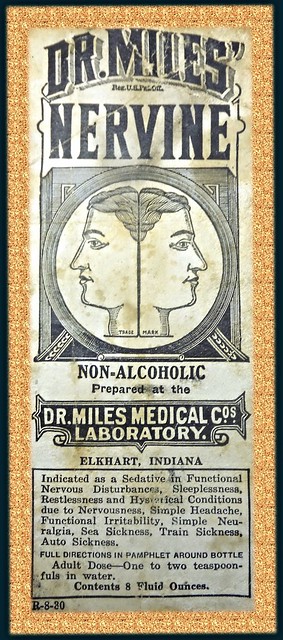 Dr. Miles Nervine Label