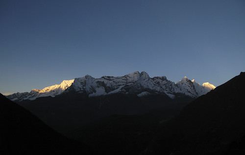 Sunrise in Tengboche. by Chiels, nepal camp trekking geotagged everest base 20071003