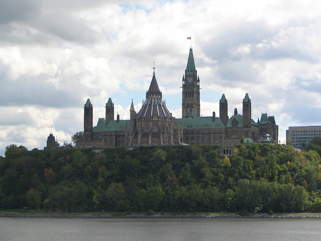 Parliament Hill as seen from Quebec