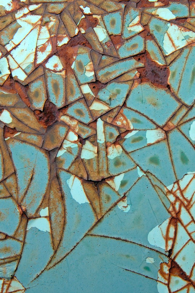 Mosaic in Turquoise and Rust