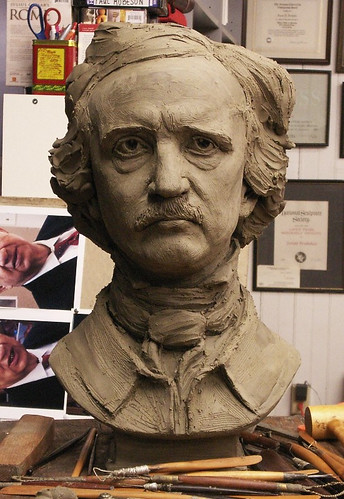 Edgar Allan Poe | by Zenos Frudakis