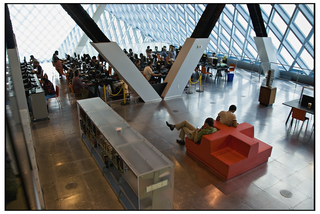 Interior Seattle Public Library Though Seems Like Most E