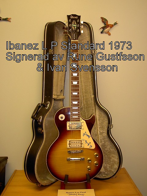 Ibanez Les Paul Custom 1973 signerad av Rune Gustfsson & Ivar Svensson