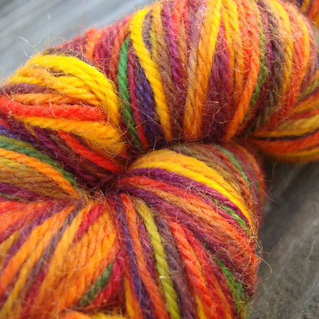 yarn stash - mountain colors yarn close | color: gold rush | that