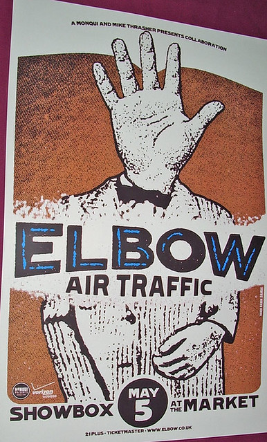 elbow air traffic concert poster