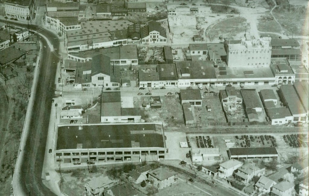Larabee industrail track area, circa 1939.