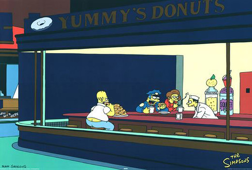 Simpsons-Nighthawks | by jacarmajacarma