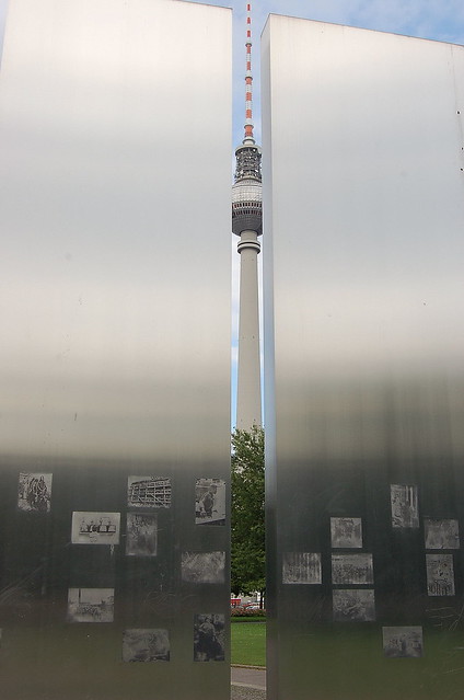 tower between steel photos