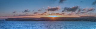 Sunset over Lerwick, Shetland Islands