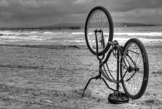 Inverted Bicycle|Beach|Pier