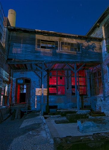 mill abandoned night ruins texas cotton strobe mckinney
