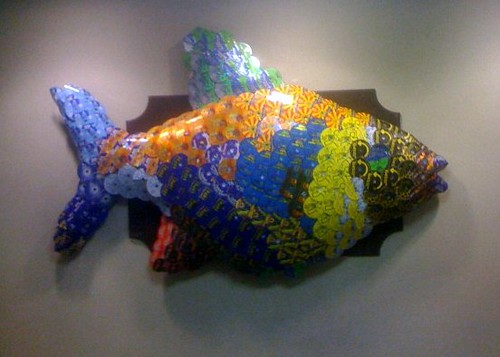 Fish Made Out Of Old AOL CDs, Frank Gruber