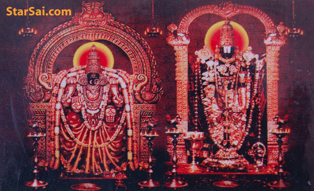 Thirumala Thirupathi Sri Venkateswara swami with Padmavathi , Padmavathi - Consort of Lord Sri Venkateswara