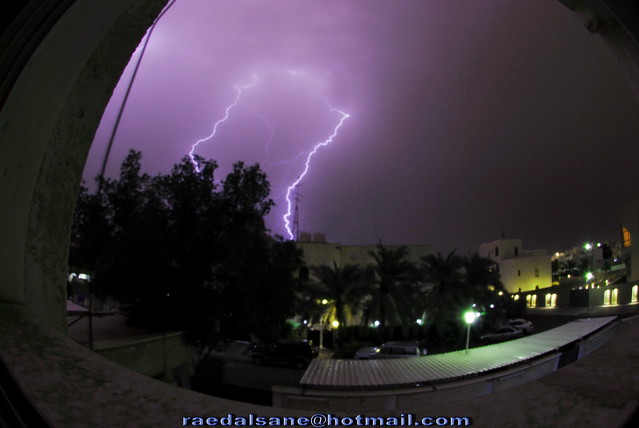Thunder storm in kuwait