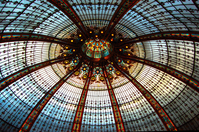 The dome of the Galeries Lafayette in Paris