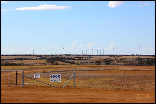 field fence landscape australia roadtrip westernaustralia windturbine windfarm windpower wheatbelt renewableenergy mynewcamera vestas collgarwindfarm