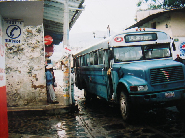 Xico, Veracruz. The bus stop that takes us back to the Xalapa