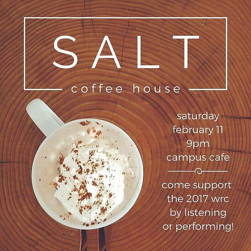 Join the Social Action Leadership Team (SALT) for a coffee house tomorrow at 9 p.m. in the Campus Cafe, featuring performances from music and entertainment groups across campus to benefit their World Relief Campaign. Each year, SALT works with a local, na