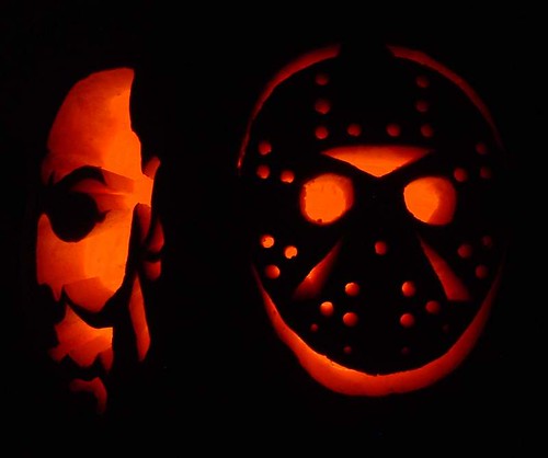 Michael Myers & Jason Voorhees pumpkin | from 2006 carved by… | Flickr