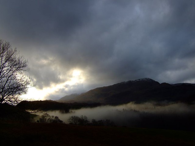 Wetherlam and evening mist