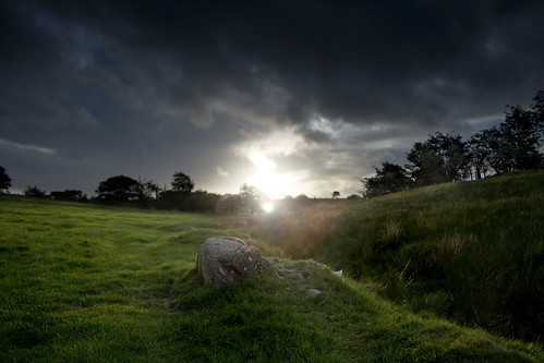 field sunrise countryside daybreak rainclouds cumnock