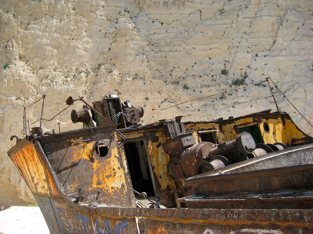 The old ship at Navagio