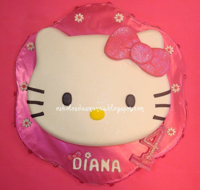 Bolo Hello Kitty Laço Rosa 2 | Para uma doce gatinha! Muitos… | Flickr