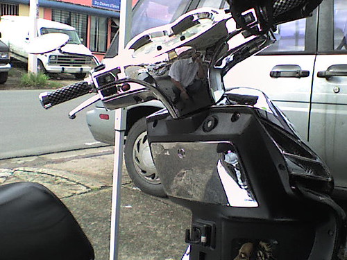 Custom Chrome Instrument Cover | by customscooterz