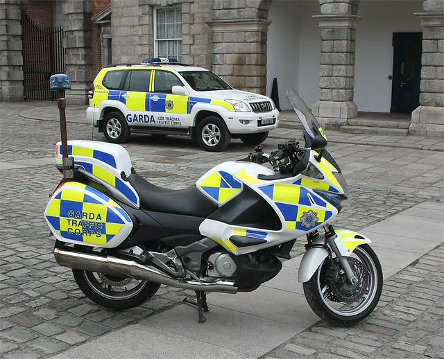 Garda ( Irish Police ) Traffic  Corps       Toyota 4WD & Honda Motorcycle