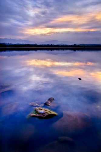 Sukhna Lake at Dawn by DJt@lis