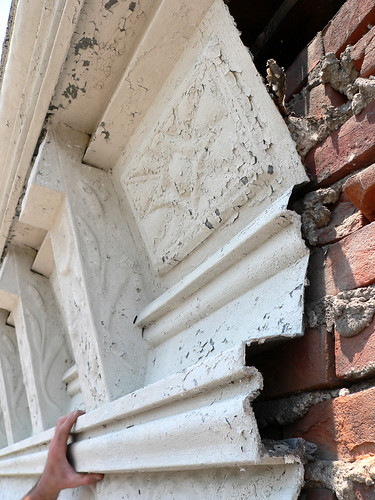 building architecture illinois historic restoration winchester cornice sheetmetal mesker georgemesker firststatebank