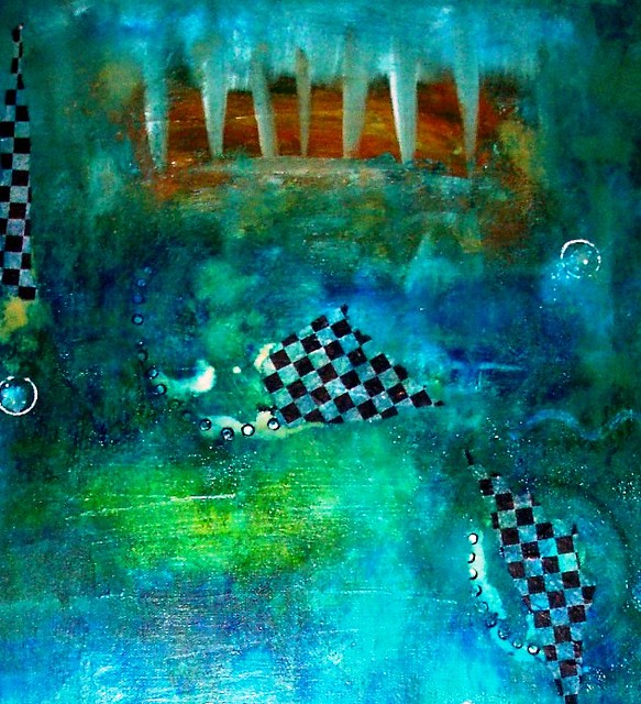 Blues - An abstract painting