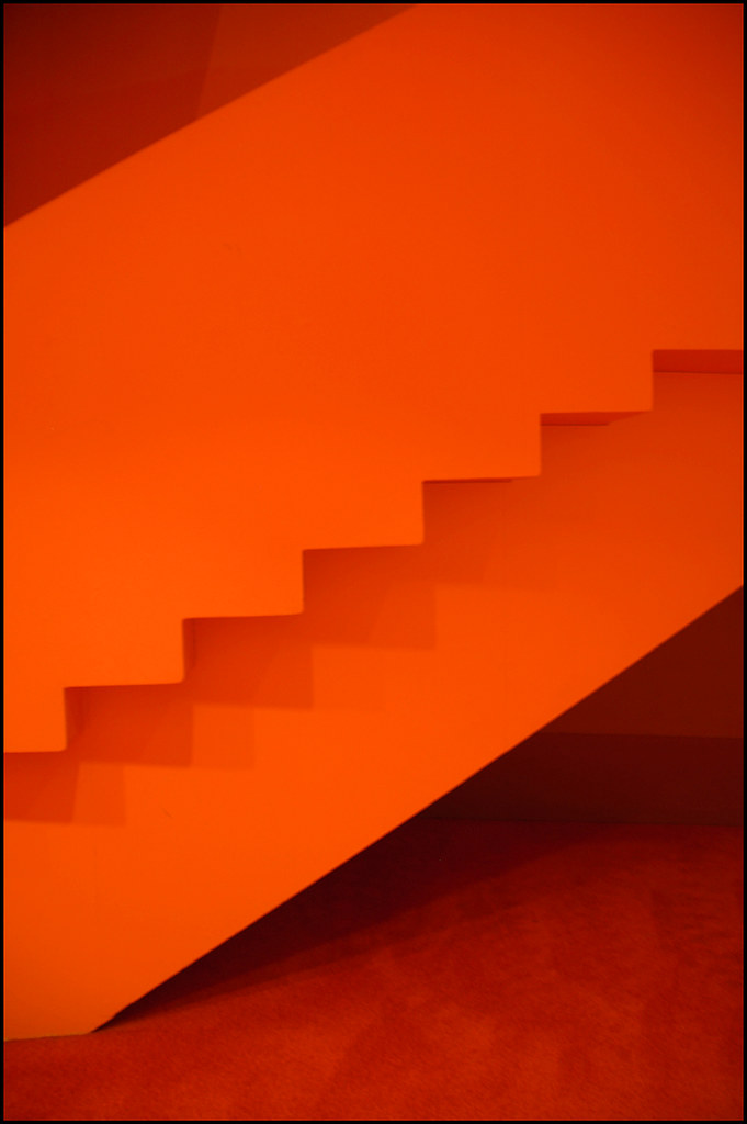 Orange Staircase by chas.eastwood