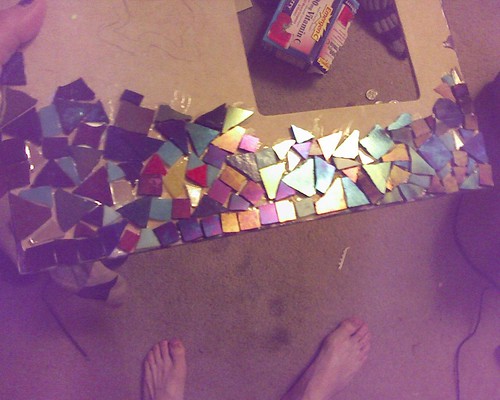 Start of my mosaic picture frame | by happinell