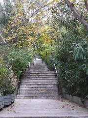Stairs to mount Lycabettus / Стълби по пътя за хълма Ликабетос