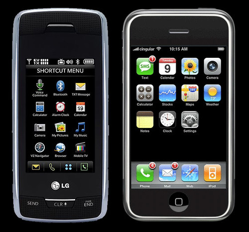 LG Voyager & iPhone