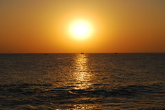 Sunset over the sea at French Beach