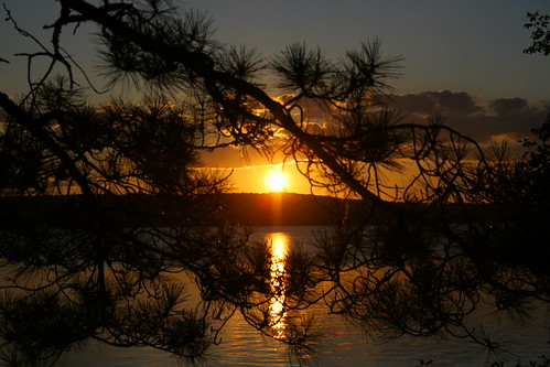 sunset lake pokegamalake grandrapidsmn