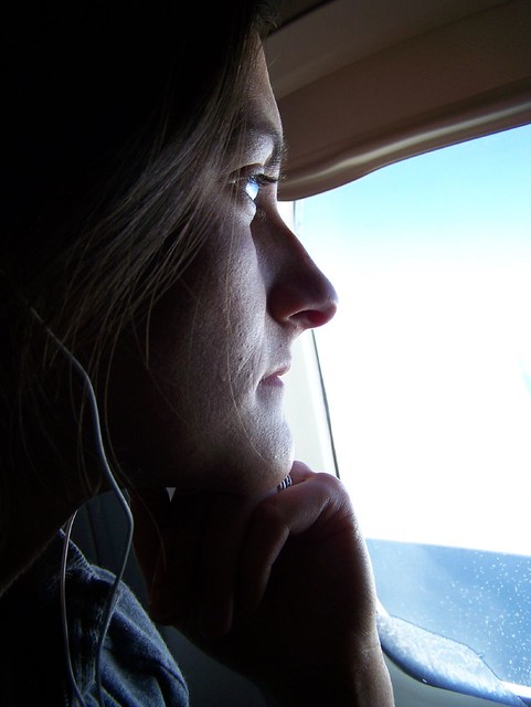 Heidi On The Plane